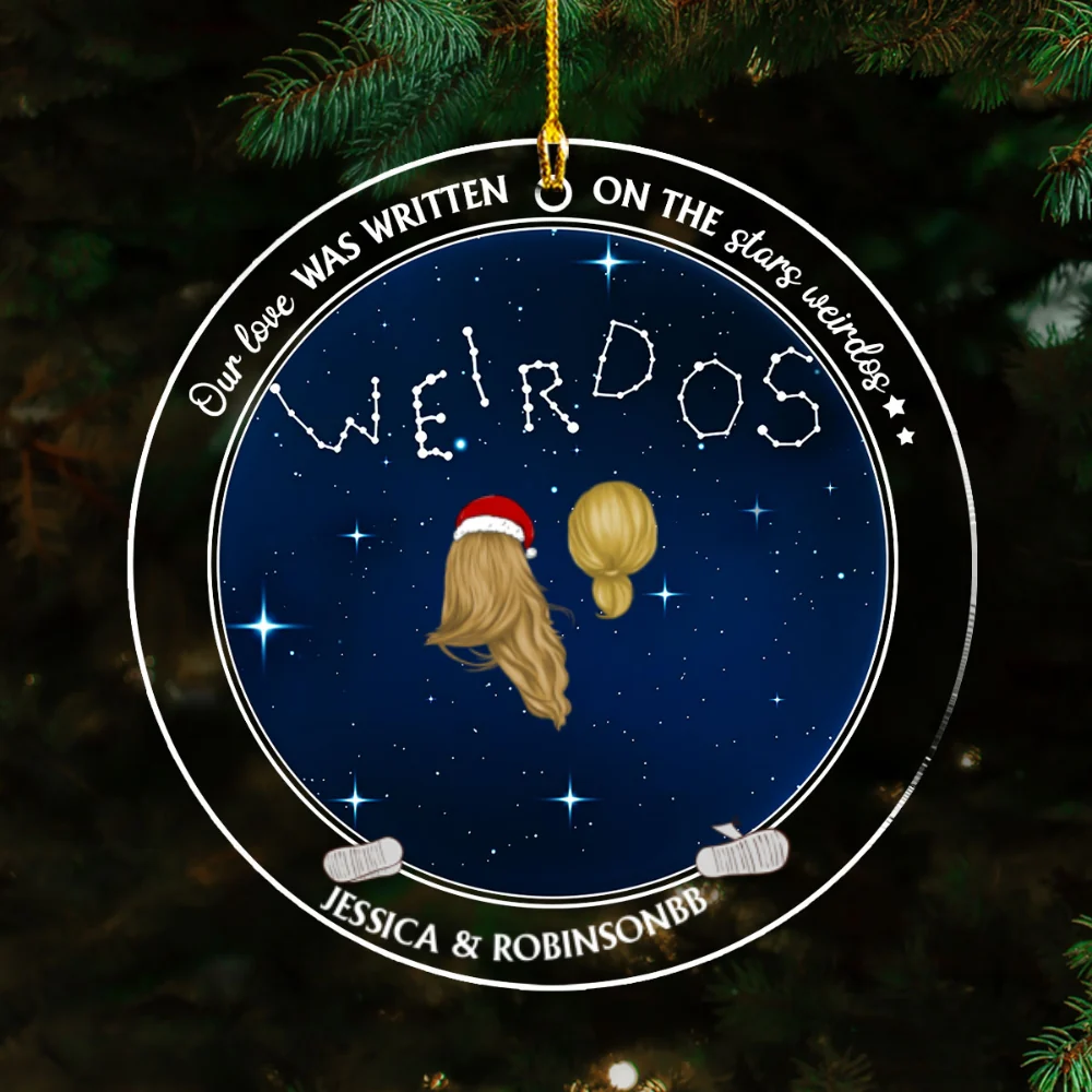 On The Stars Weirdos - Personalized Custom Acrylic Ornament - Image 5