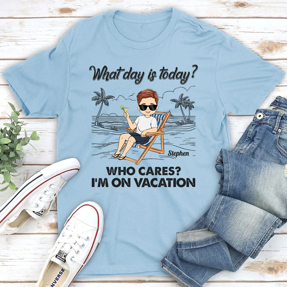 On Vacation - Personalized Custom Shirt - Image 2