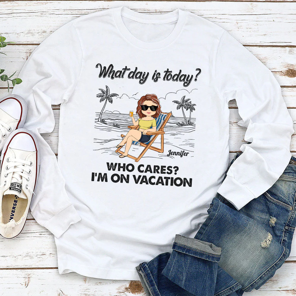 On Vacation - Personalized Custom Shirt - Image 4