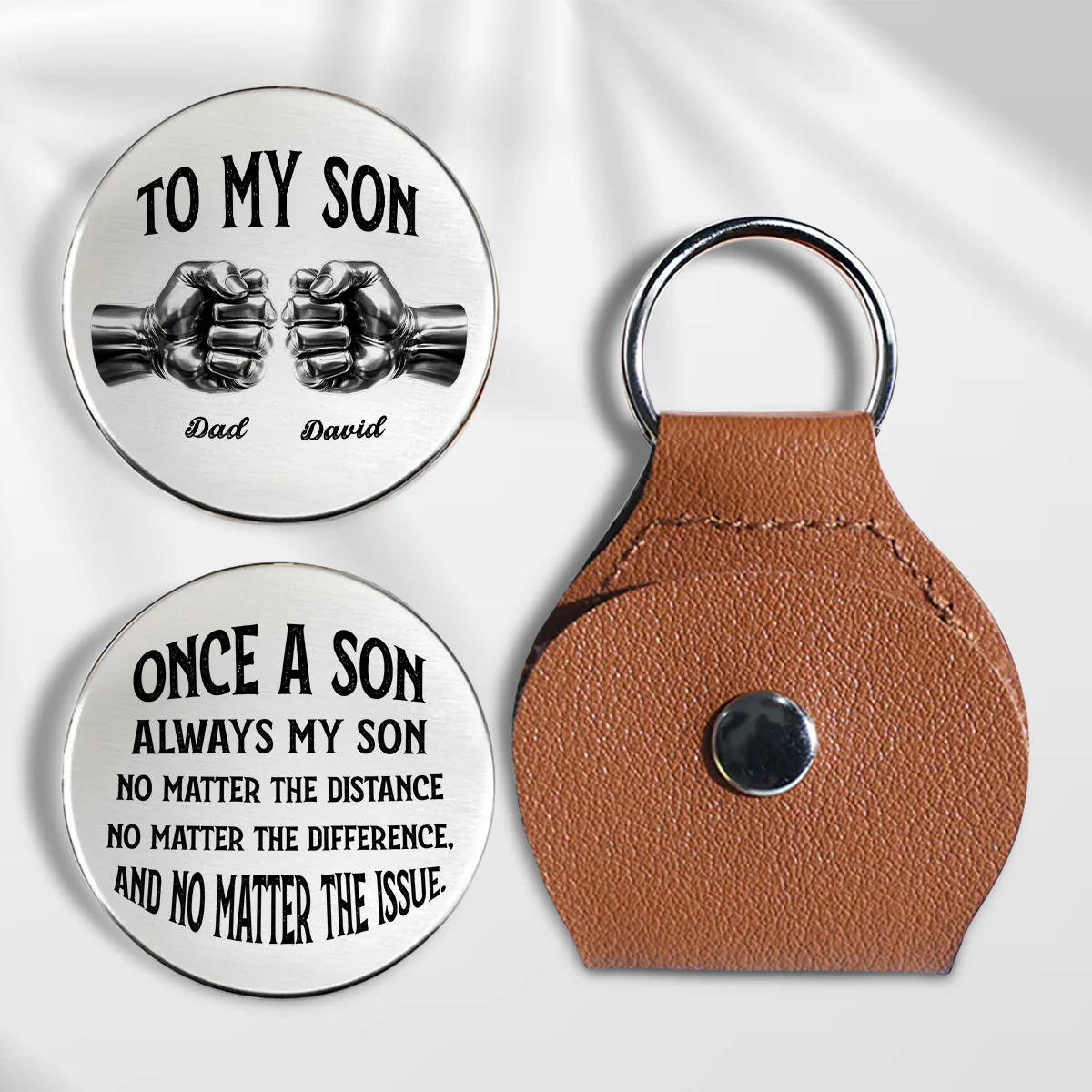 Once A Son And Always My Son - Personalized Custom Pocket Hug
