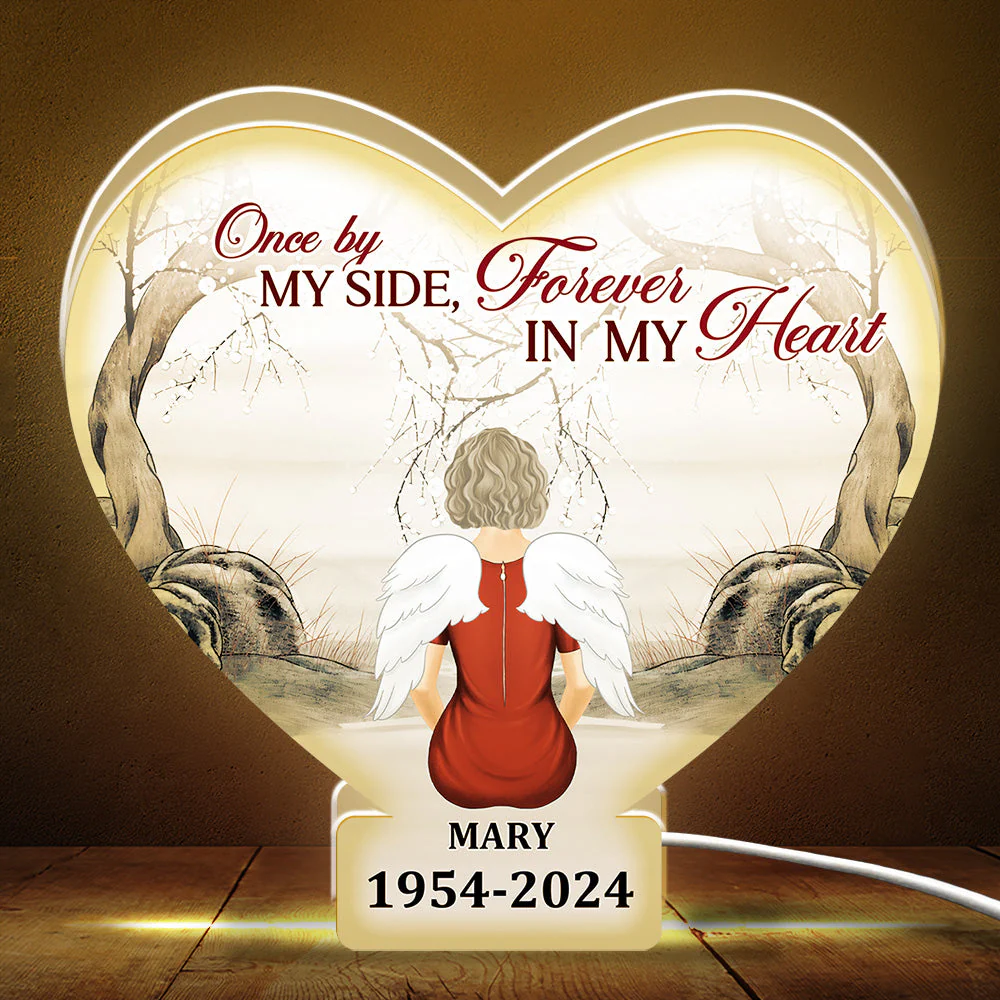 Once By Our Side - Personalized Custom Light Box - Image 4