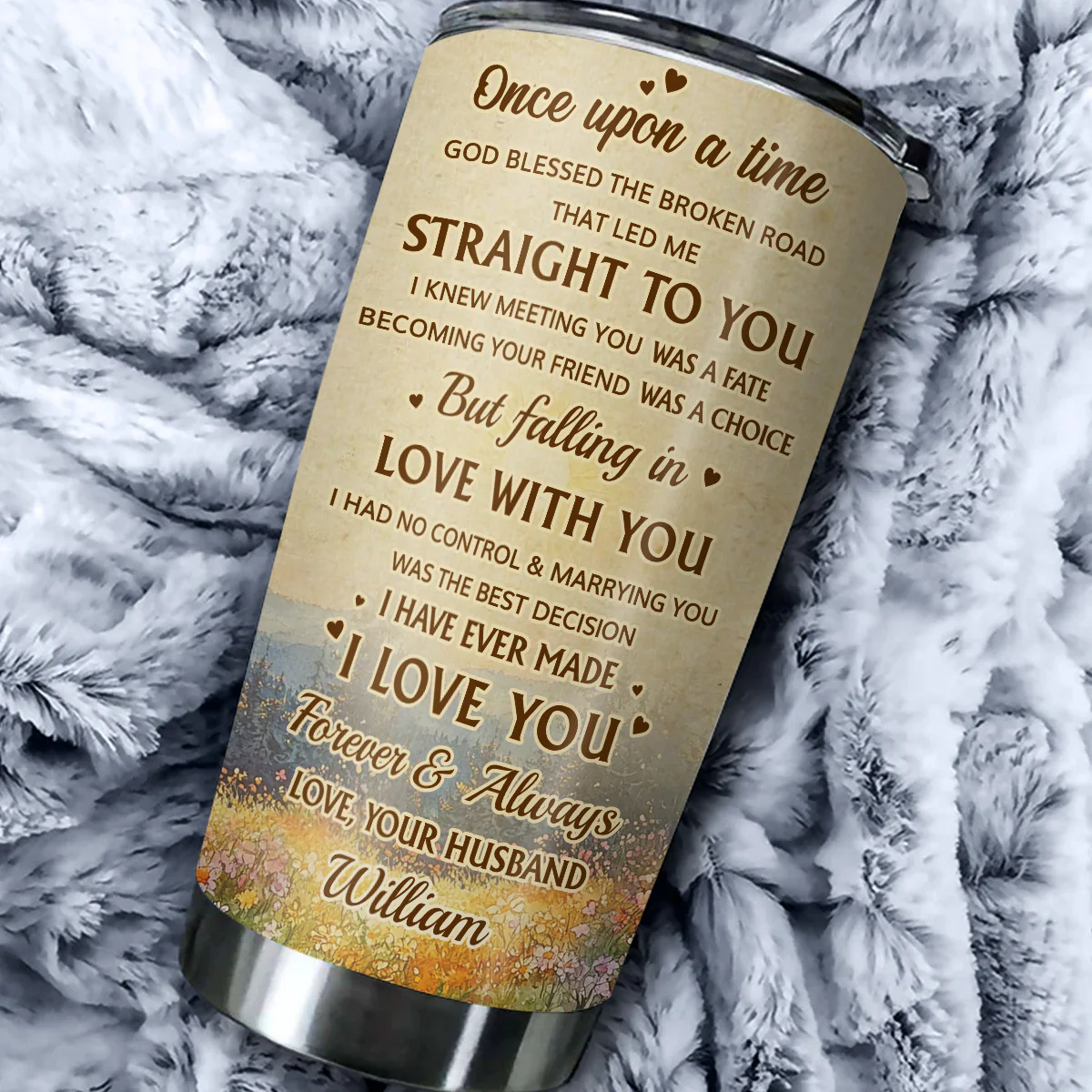 Once Upon A Time I Meet You - Personalized Custom Tumbler - Image 3