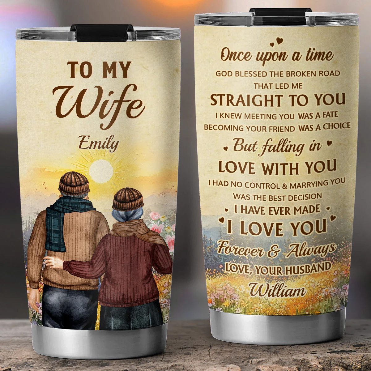 Once Upon A Time I Meet You - Personalized Custom Tumbler - Image 4