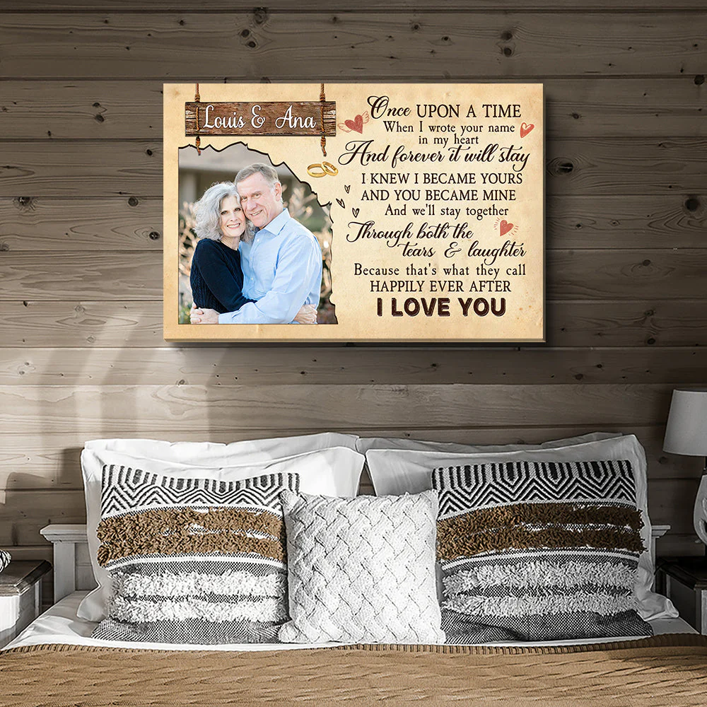 Once Upon A Time - Personalized Custom Photo Canvas - Image 3