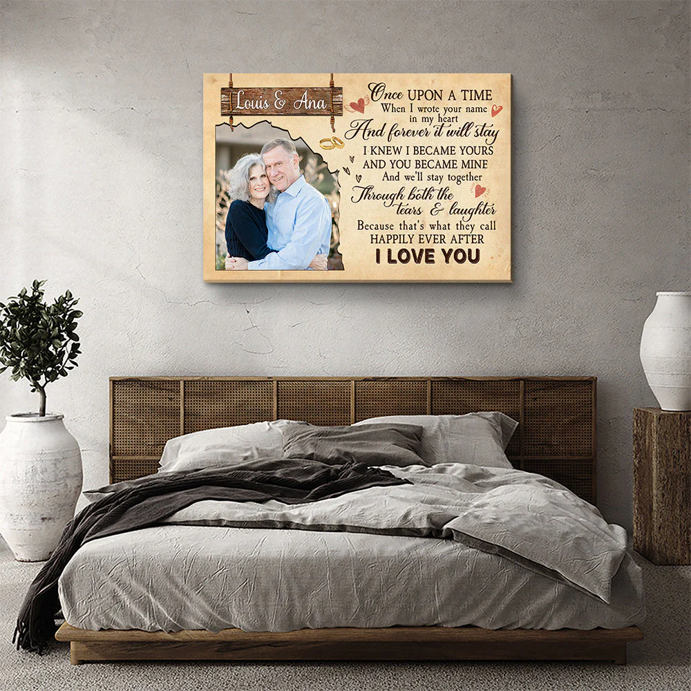 Once Upon A Time - Personalized Custom Photo Canvas - Image 4