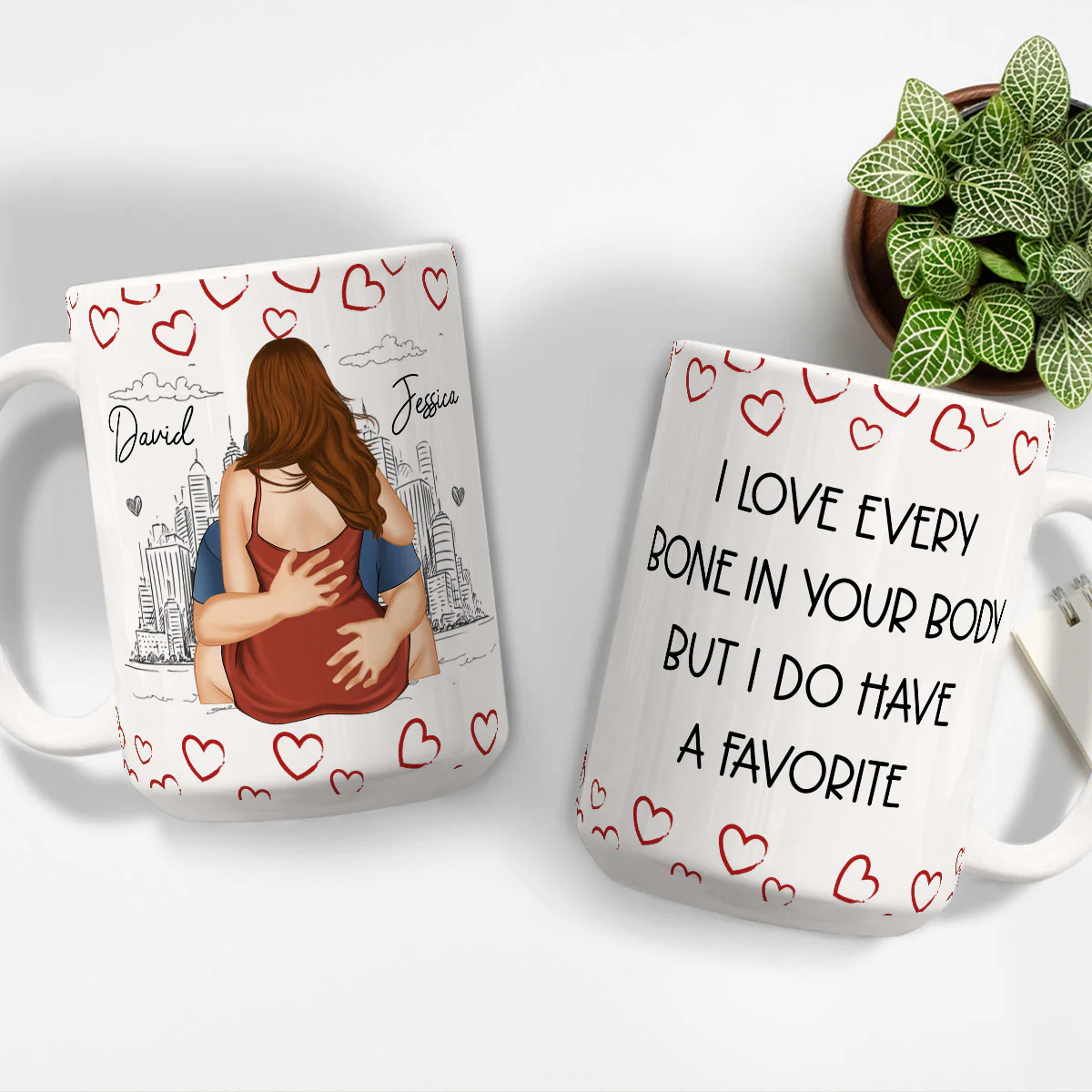 One Bone Gets Extra Love - Personalized Custom Coffee Mug - Image 5