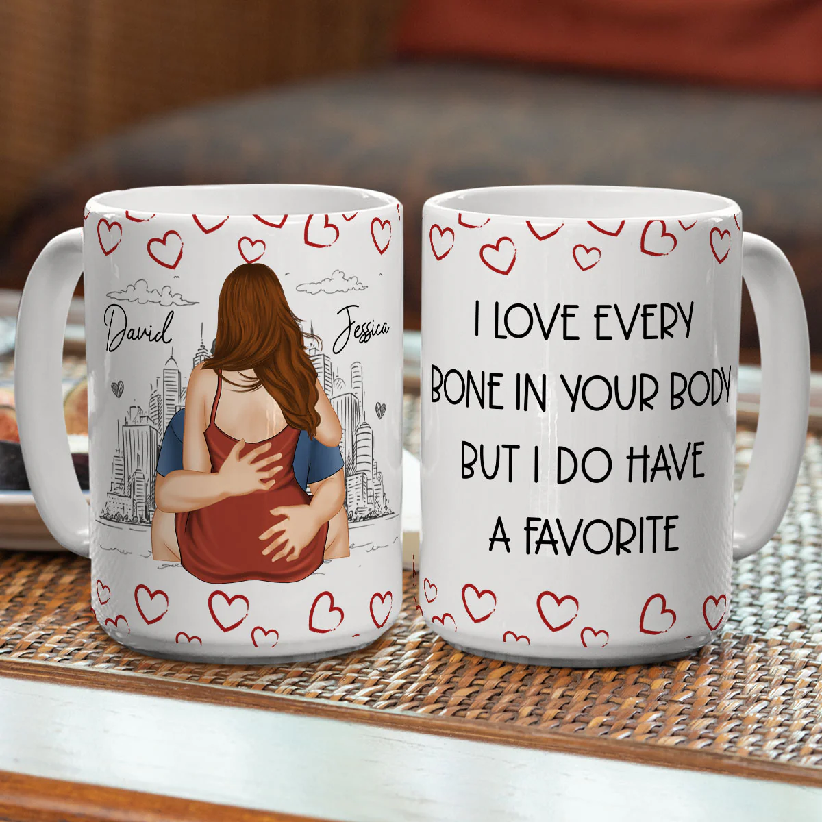 One Bone Gets Extra Love - Personalized Custom Coffee Mug - Image 6