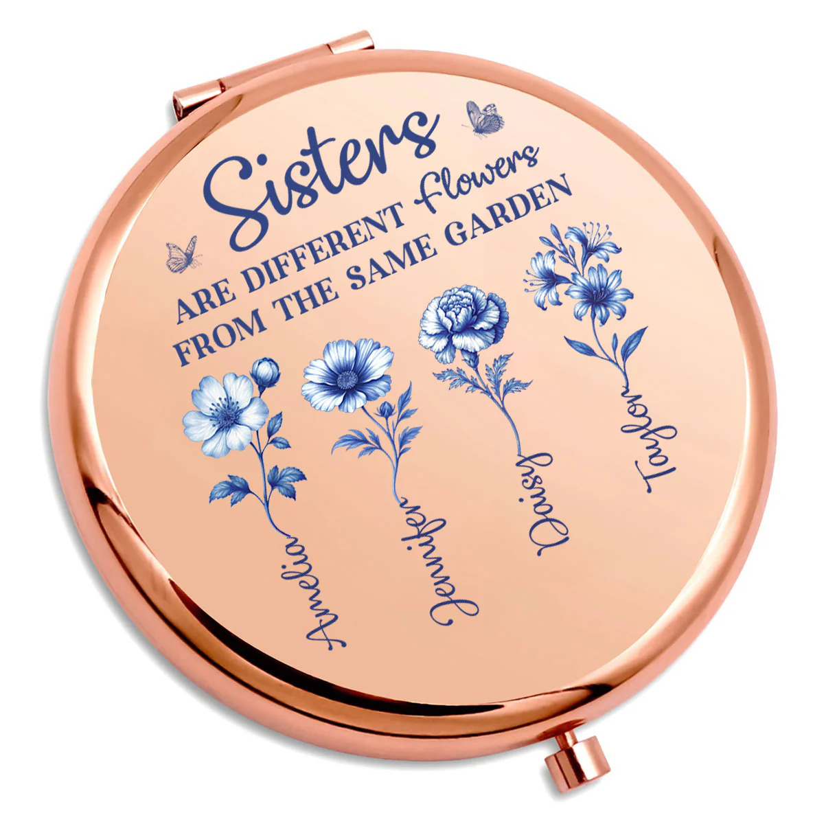 One Garden Endless Flowers - Personalized Custom Compact Mirror - Image 3