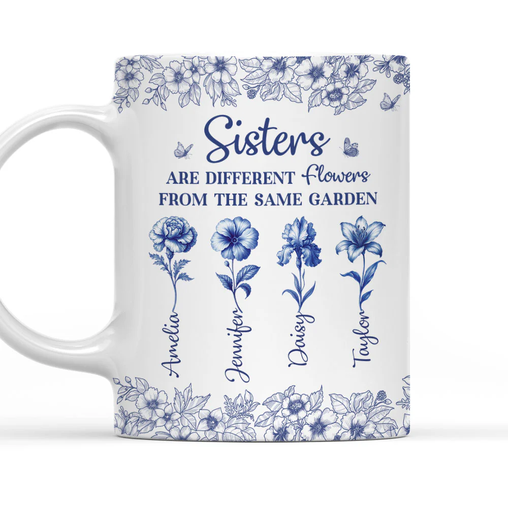 One Garden Many Flowers - Personalized Custom Coffee Mug