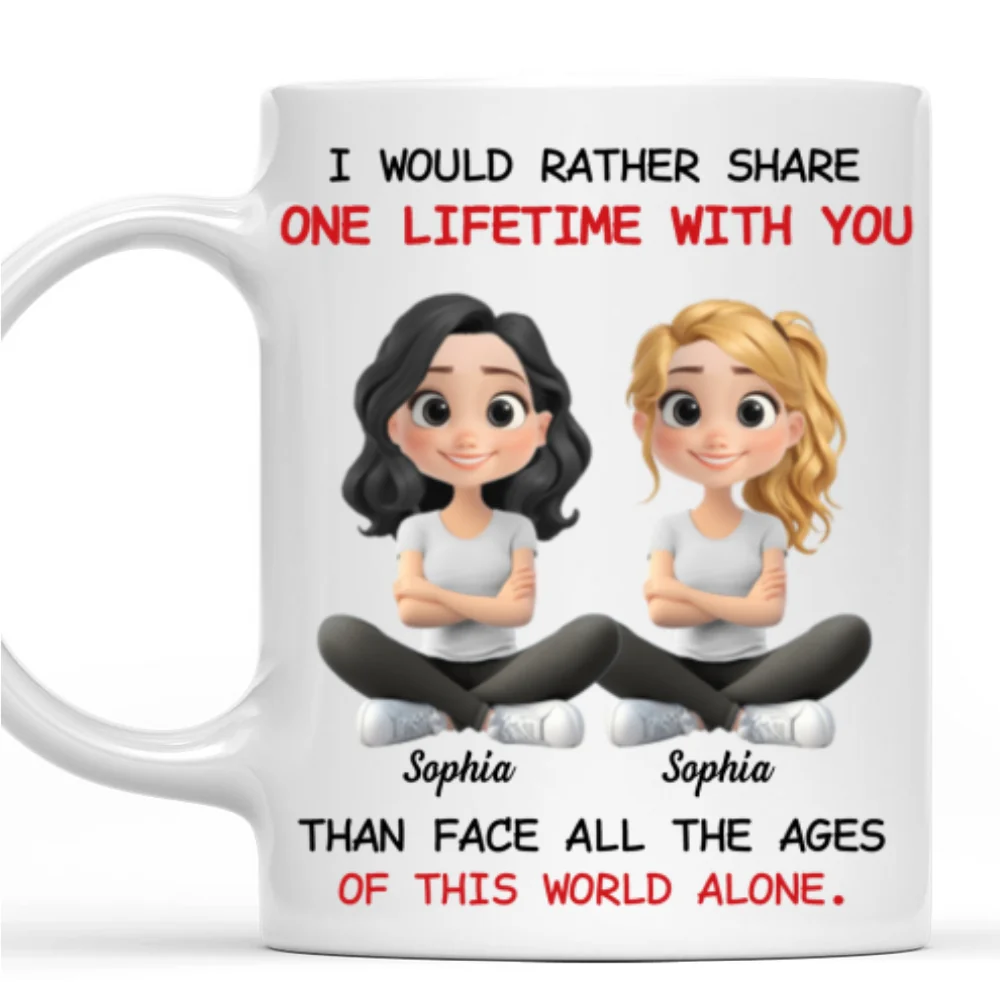 One Lifetime With You - Personalized Custom Coffee Mug - Image 7