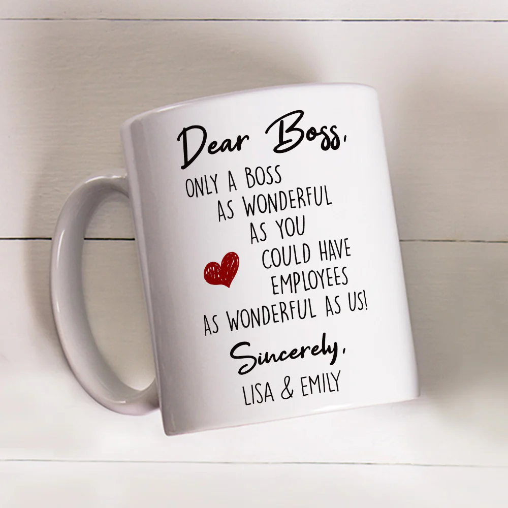 Only A Boss Like You - Personalized Custom Coffee Mug - Image 3