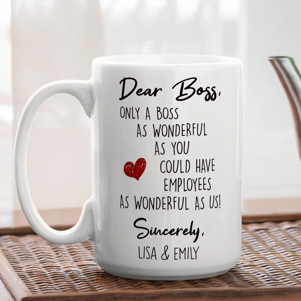 Only A Boss Like You - Personalized Custom Coffee Mug - Image 5