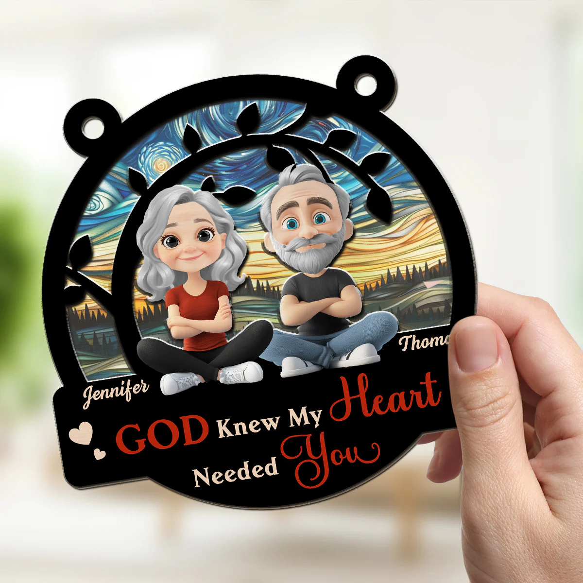Only God Knew - Personalized Custom Suncatcher - Image 2