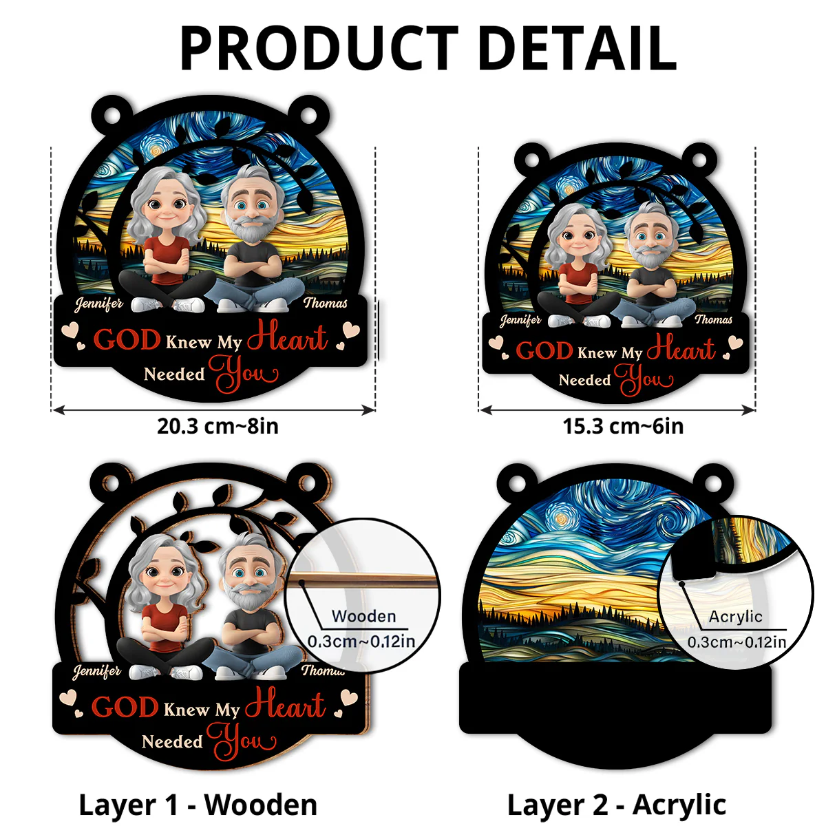 Only God Knew - Personalized Custom Suncatcher - Image 5
