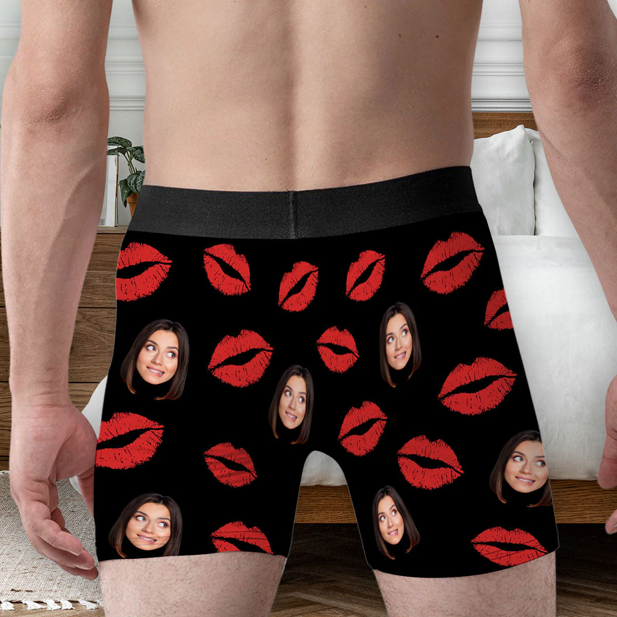 Only My Wife - Personalized Photo Men's Boxer Briefs - Image 4