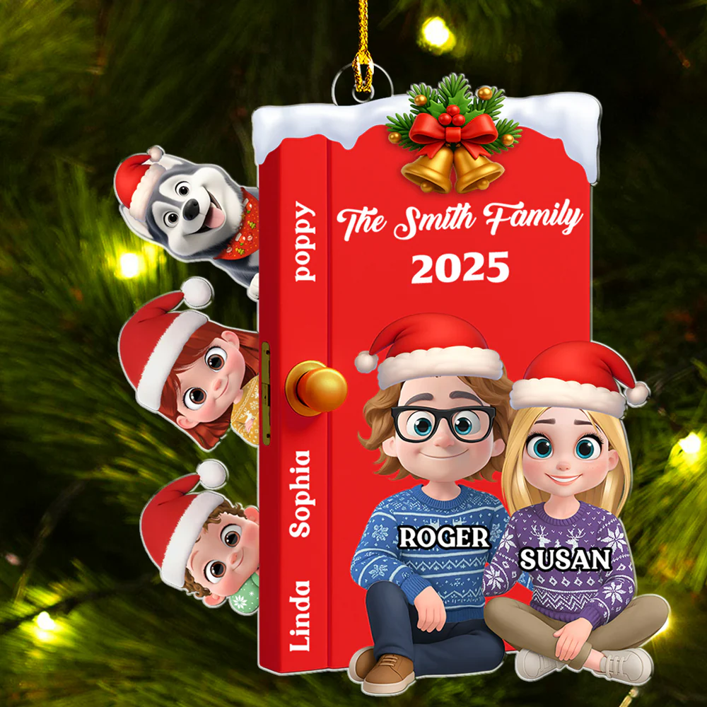 Open Door Family - Personalized Custom Acrylic Ornament - Image 4