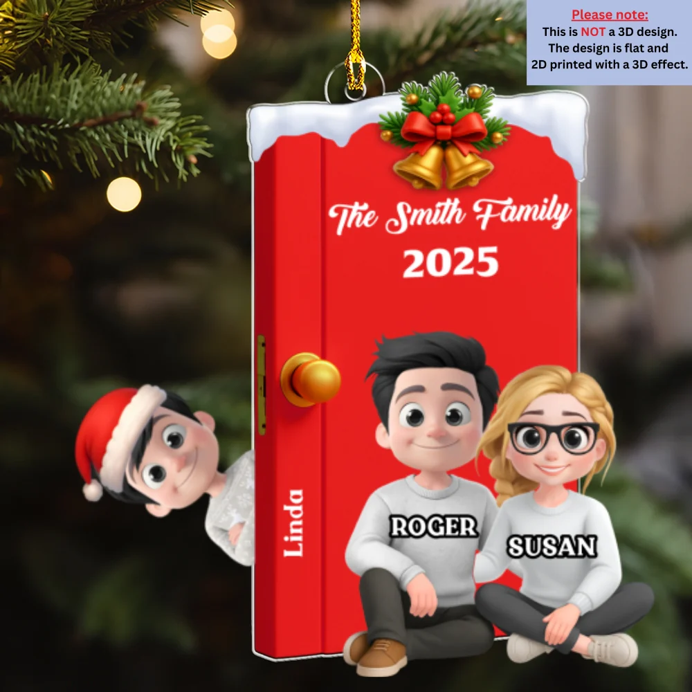 Open Door Family - Personalized Custom Acrylic Ornament - Image 7