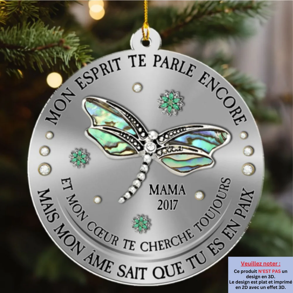Ornement en Acrylique Personnalisé – Mon Esprit Mon Cœur Mon Âme - Image 6