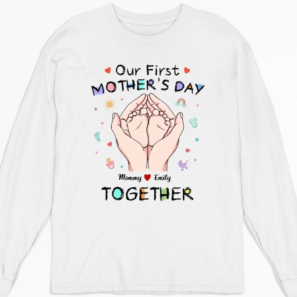 Our 1st Mothers Day - Personalized Custom Shirt - Image 10