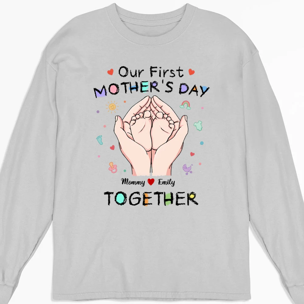 Our 1st Mothers Day - Personalized Custom Shirt - Image 11