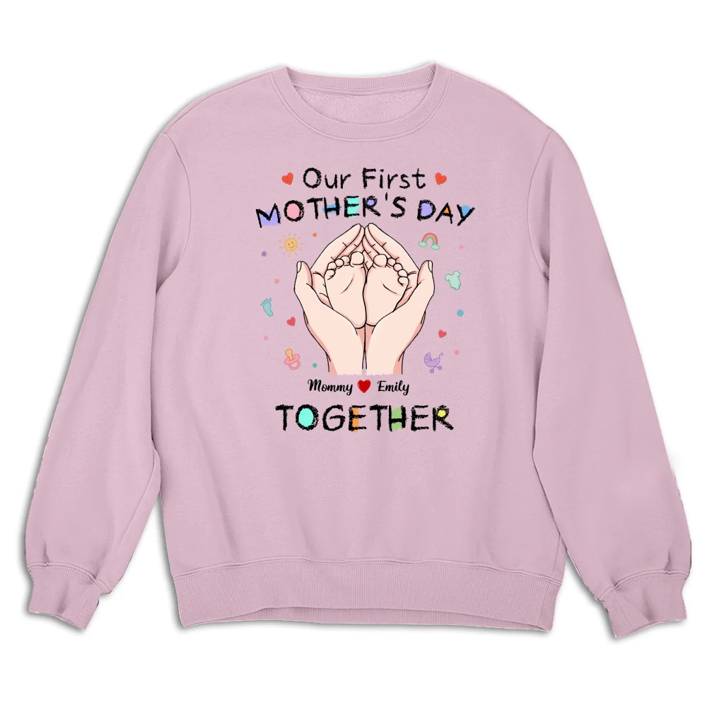 Our 1st Mothers Day - Personalized Custom Shirt - Image 15