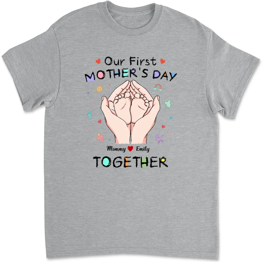 Our 1st Mothers Day - Personalized Custom Shirt - Image 7