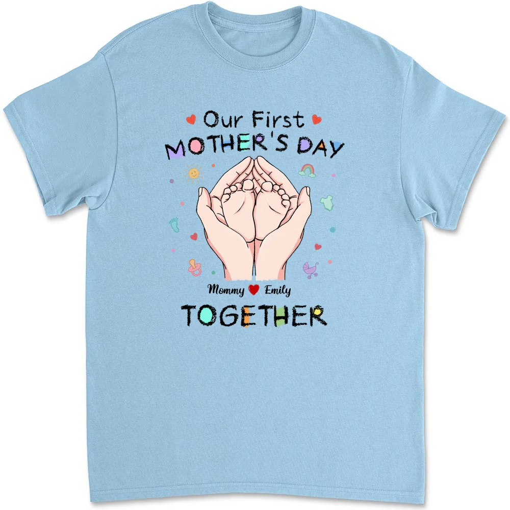 Our 1st Mothers Day - Personalized Custom Shirt - Image 8