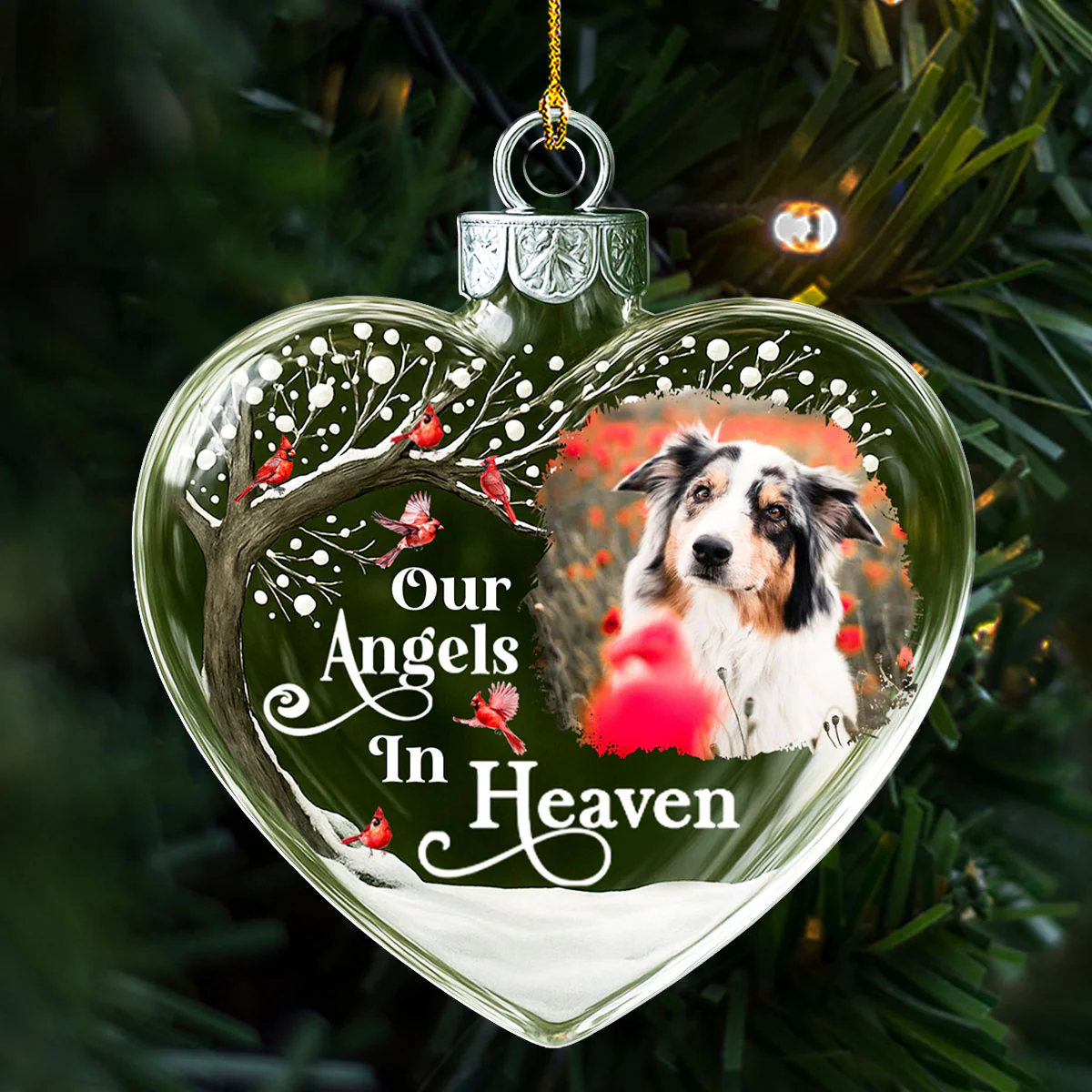 Our Angels In Heaven - Personalized Custom Acrylic Ornament - Image 3