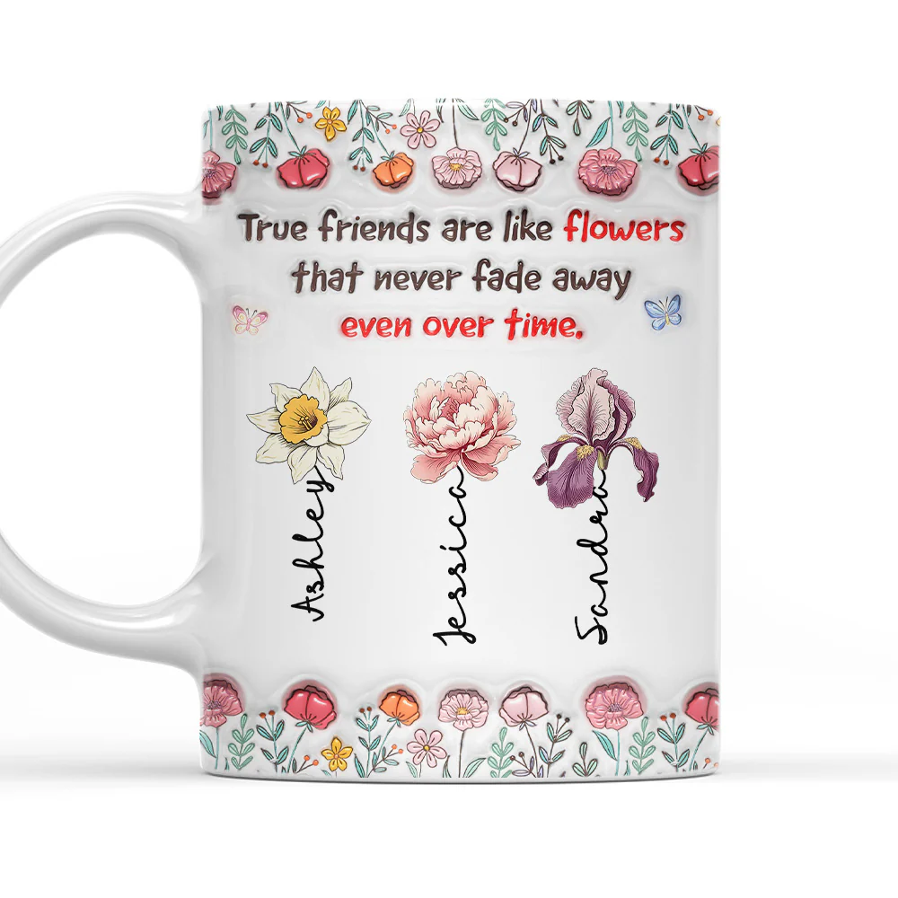 Our Bond Will Never Fade - Personalized Custom 3D Inflated Effect Mug