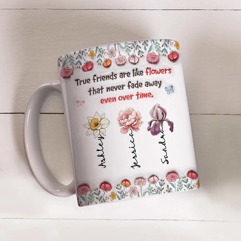 Our Bond Will Never Fade - Personalized Custom 3D Inflated Effect Mug - Image 2