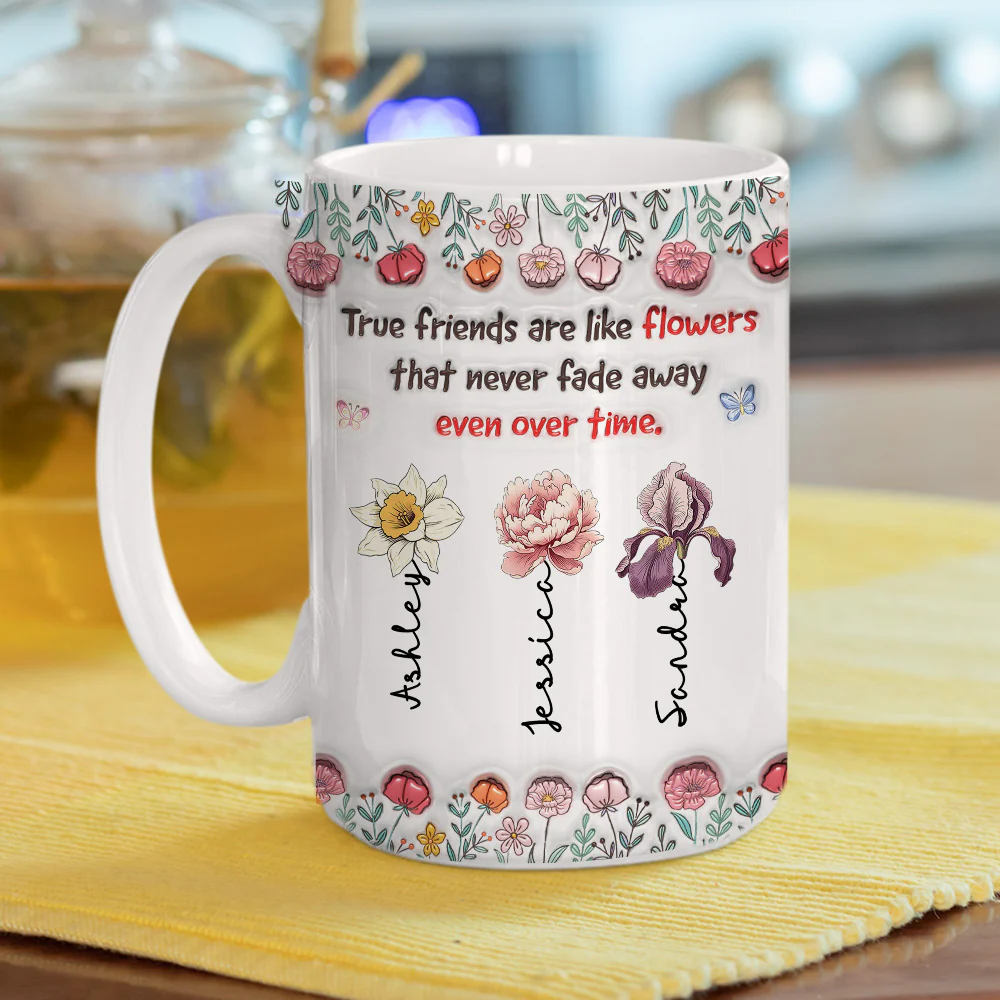Our Bond Will Never Fade - Personalized Custom 3D Inflated Effect Mug - Image 5