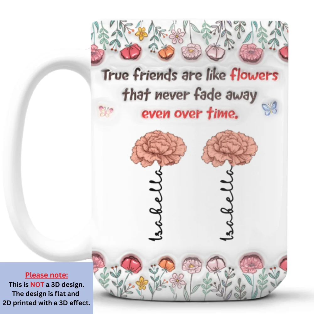 Our Bond Will Never Fade - Personalized Custom 3D Inflated Effect Mug - Image 8