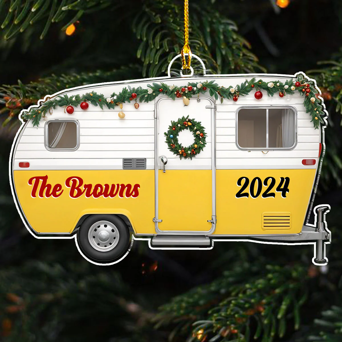 Our Camper - Personalized Custom Acrylic Ornament - Image 4