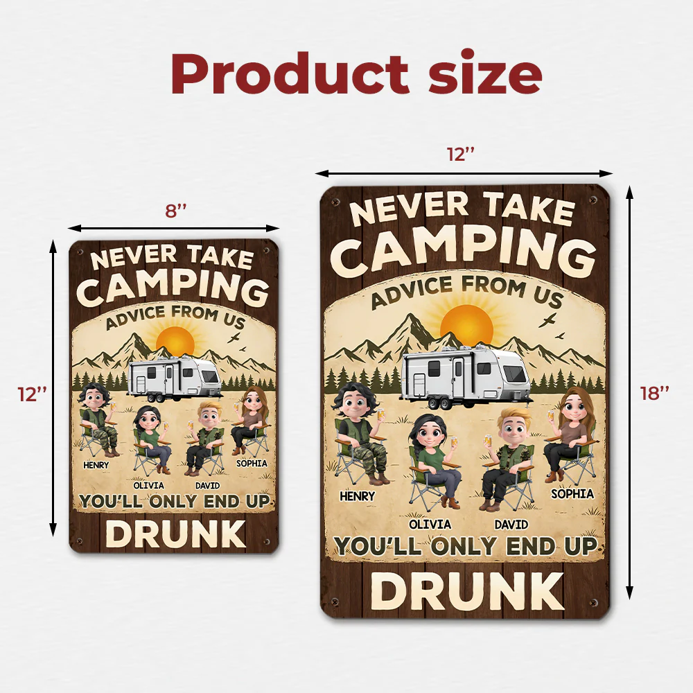 Our Camping Trips Get Wild - Personalized Custom Metal Signs - Image 4