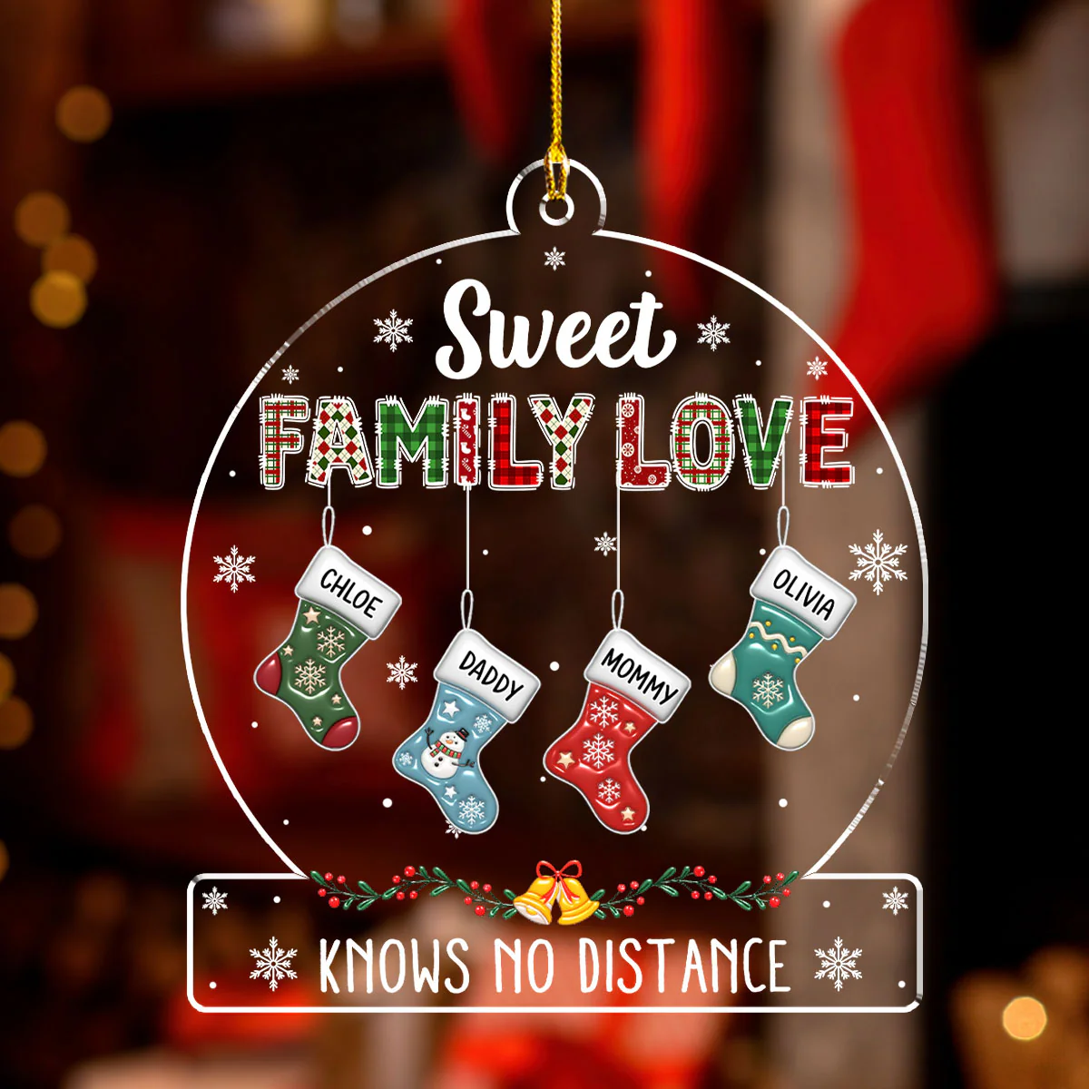 Our Childhood Memories - Personalized Custom 3D Effect Acrylic Ornament - Image 2
