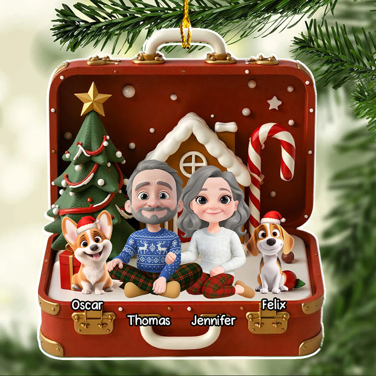 Our Christmas - Personalized Custom Acrylic Ornament - Image 2