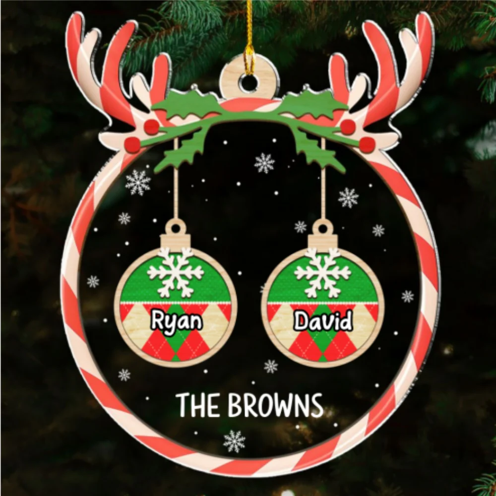 Our Christmas - Personalized Custom Acrylic Ornament - Image 6