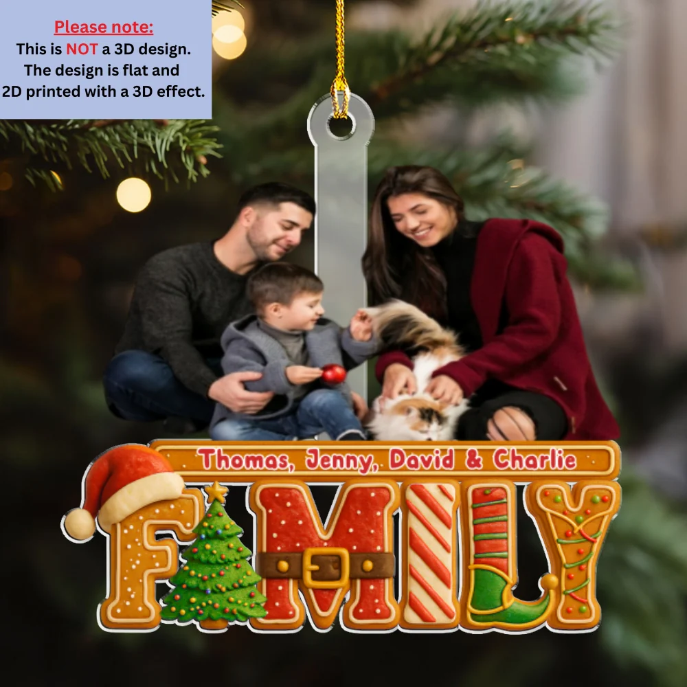 Our Christmas Story Photo - Personalized Custom Acrylic Ornament - Image 7