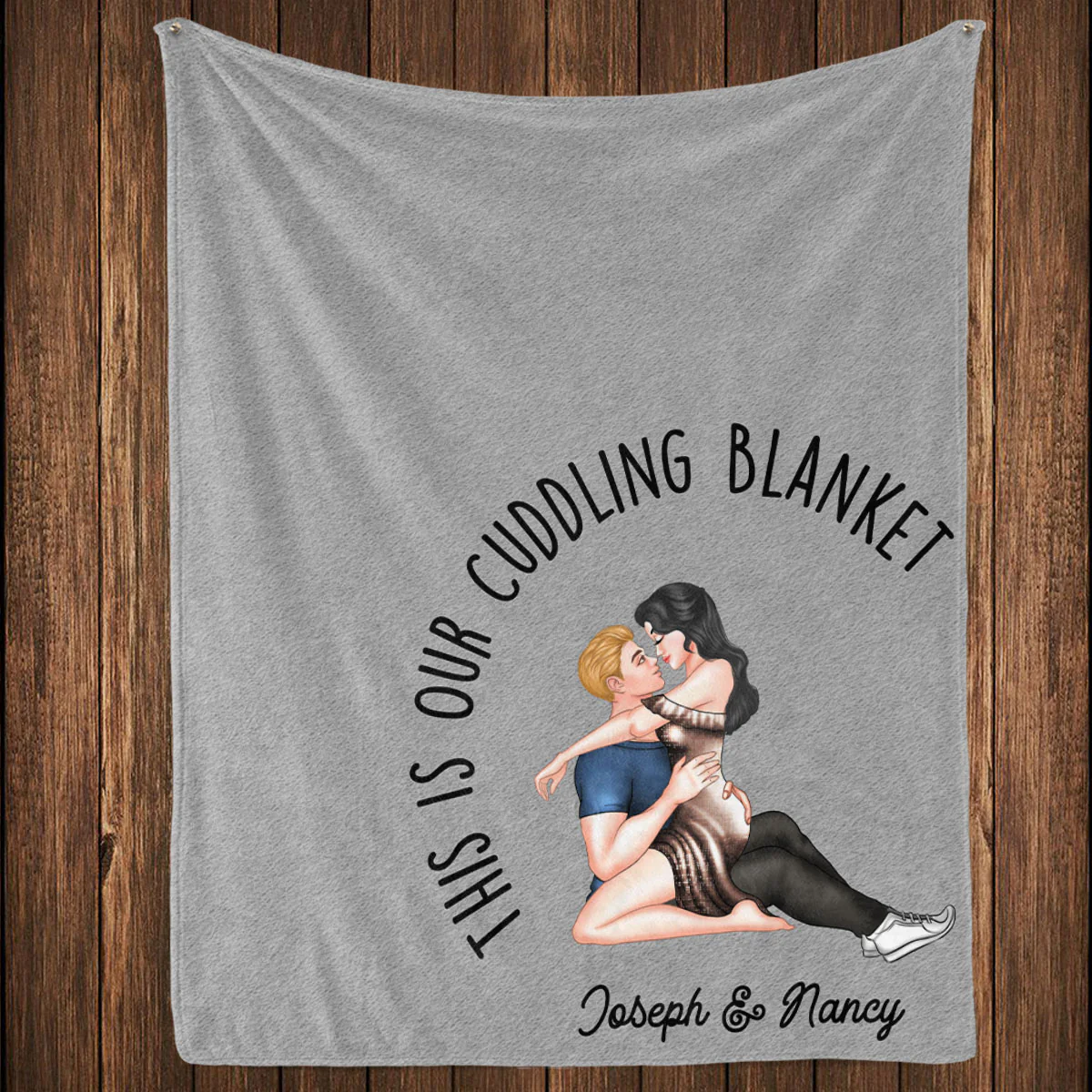 Our Cuddling Blanket - Personalized Custom Fleece Blanket - Image 2