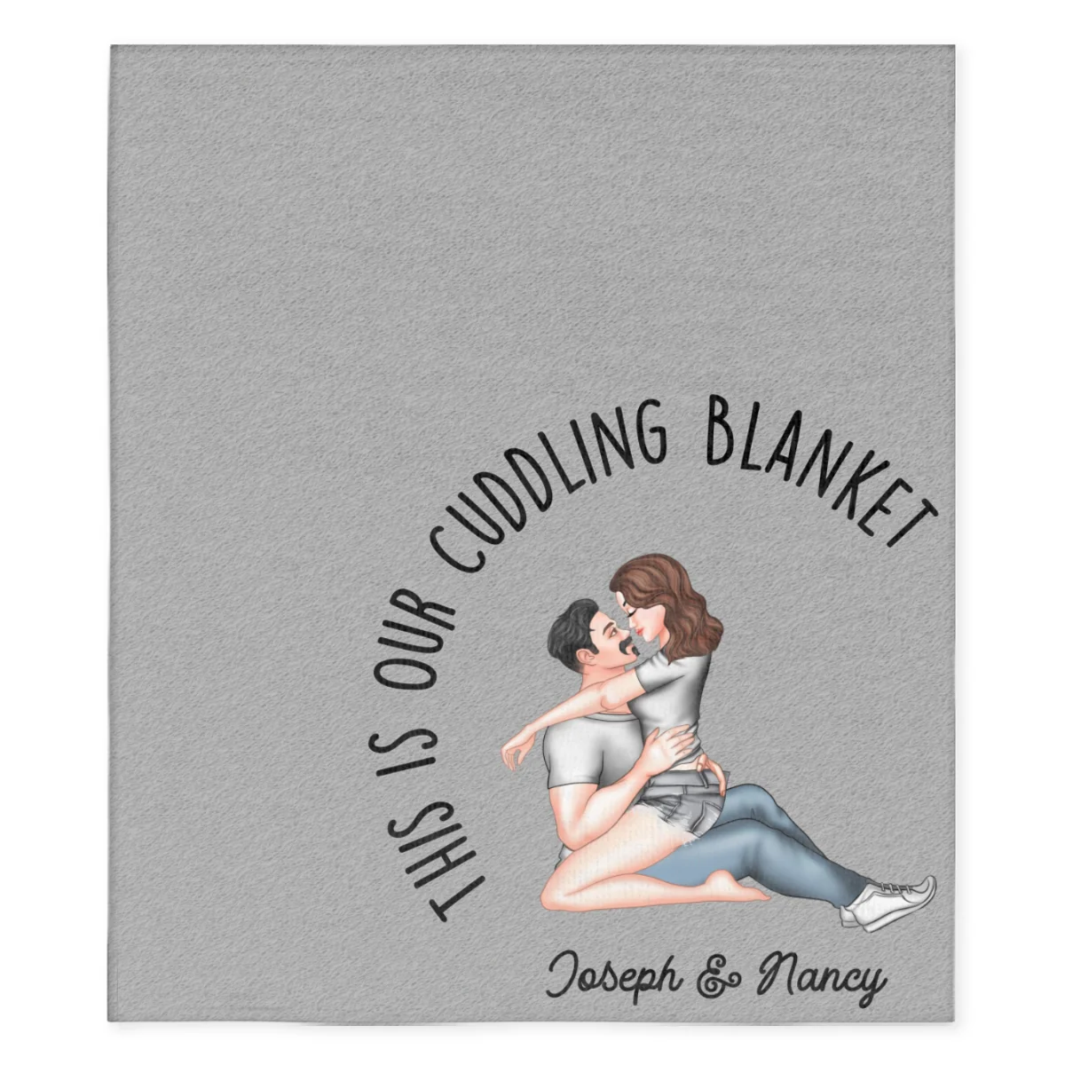 Our Cuddling Blanket - Personalized Custom Fleece Blanket - Image 5