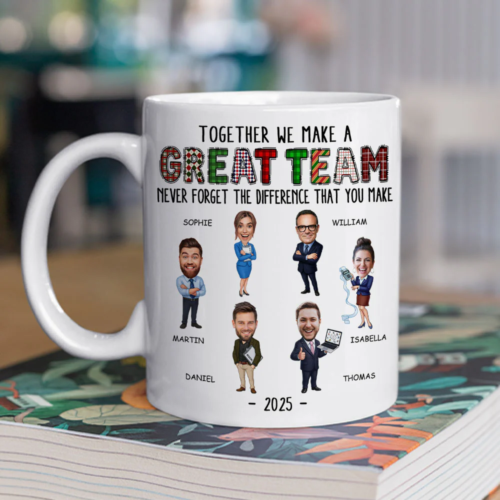 Our Dream Team - Personalized Custom Coffee Mug - Image 2