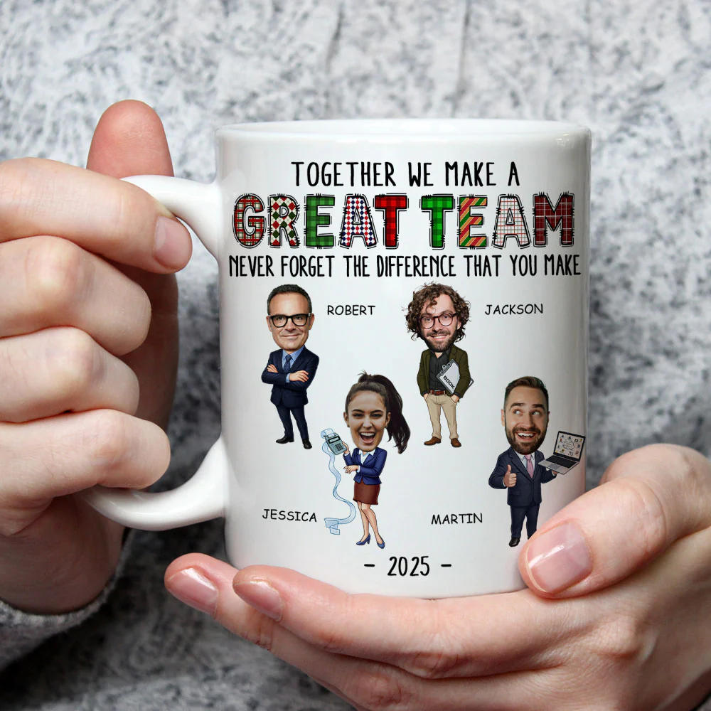 Our Dream Team - Personalized Custom Coffee Mug - Image 3