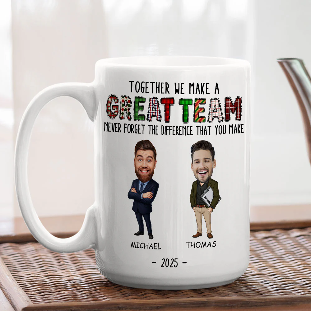 Our Dream Team - Personalized Custom Coffee Mug - Image 4
