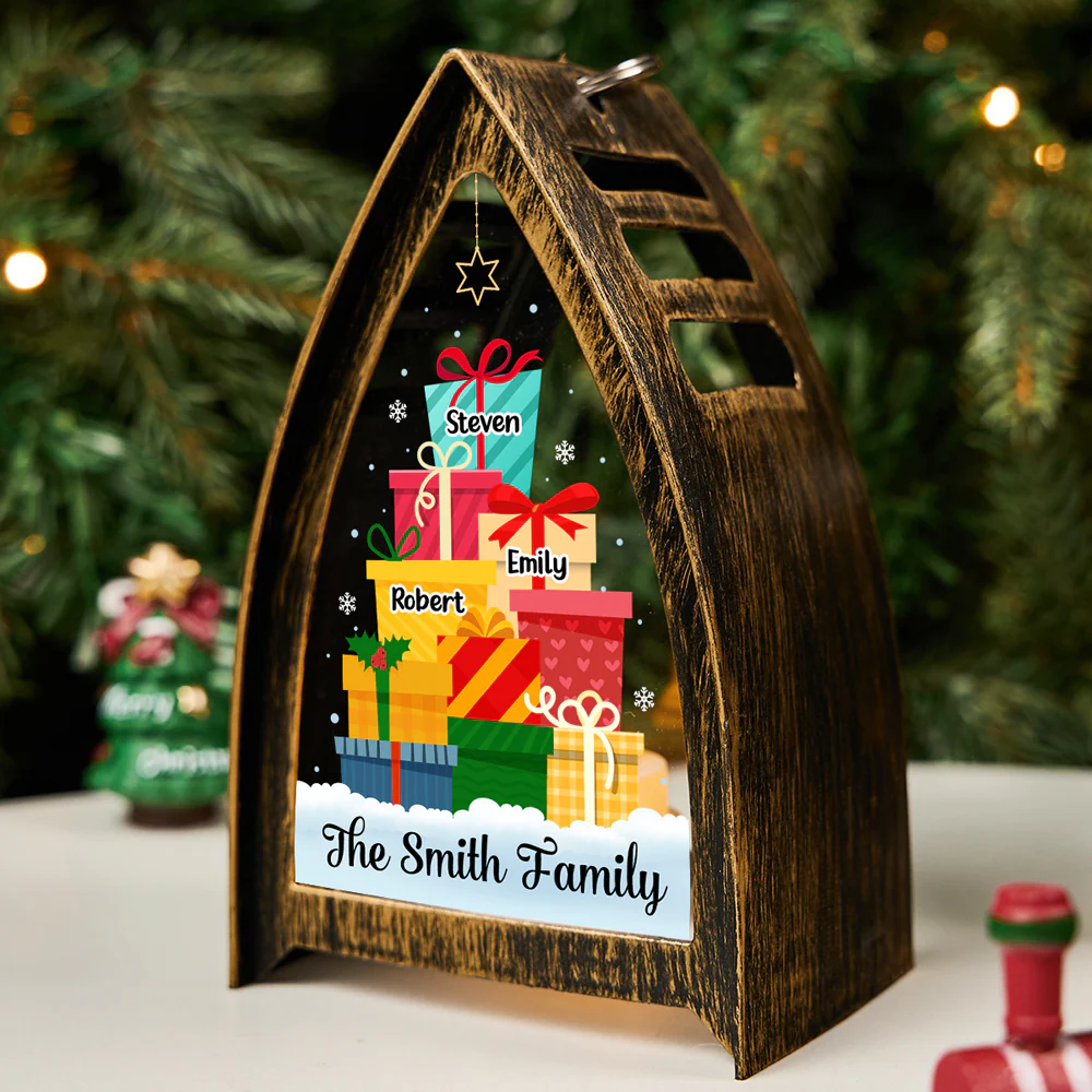 Our Family Gift Tree - Personalized Custom Table Lantern - Image 3
