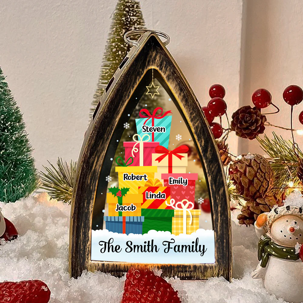 Our Family Gift Tree - Personalized Custom Table Lantern - Image 4