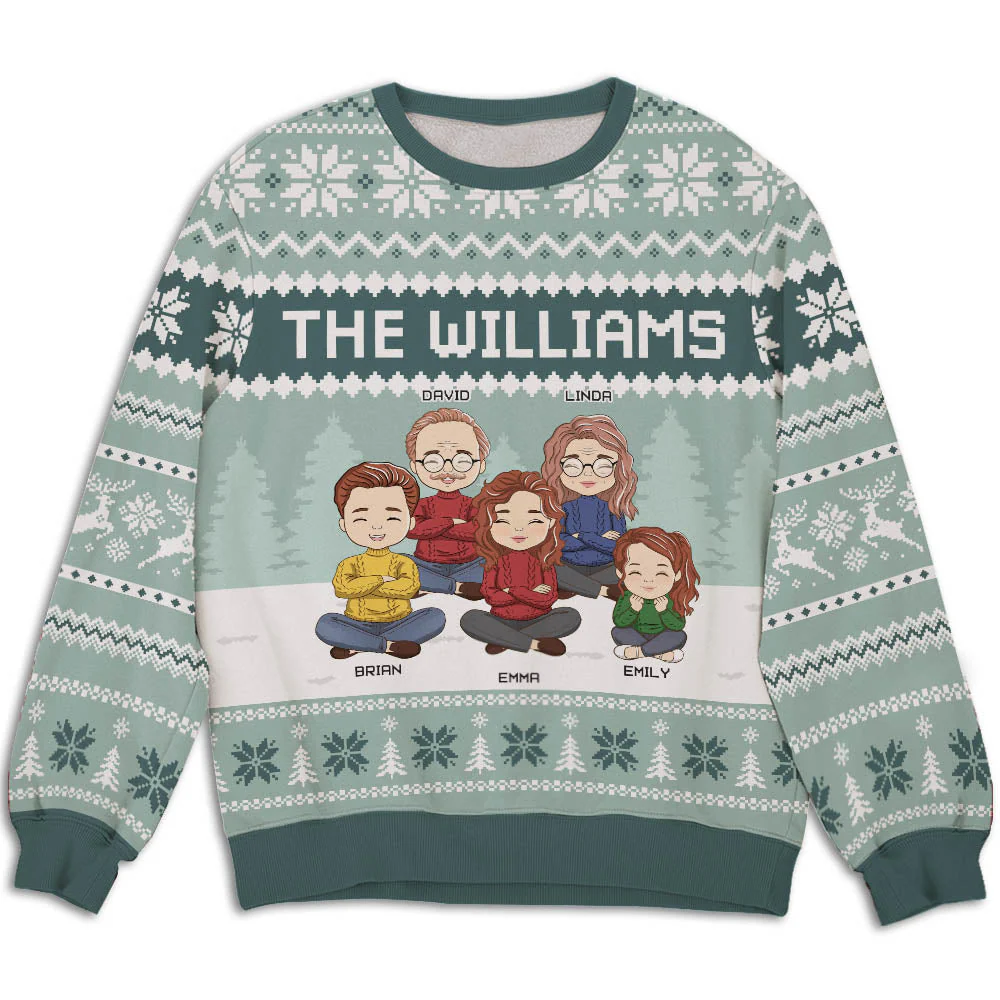 Our Family Sweatshirt - Personalized Custom All-Over-Print Sweatshirt
