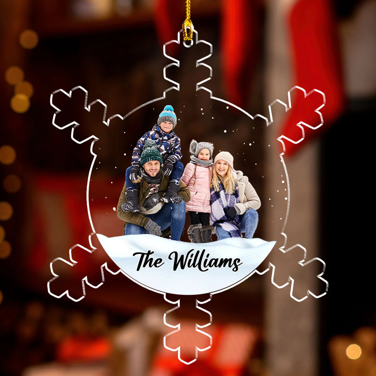 Our Family Version 2 - Personalized Custom Acrylic Ornament - Image 3