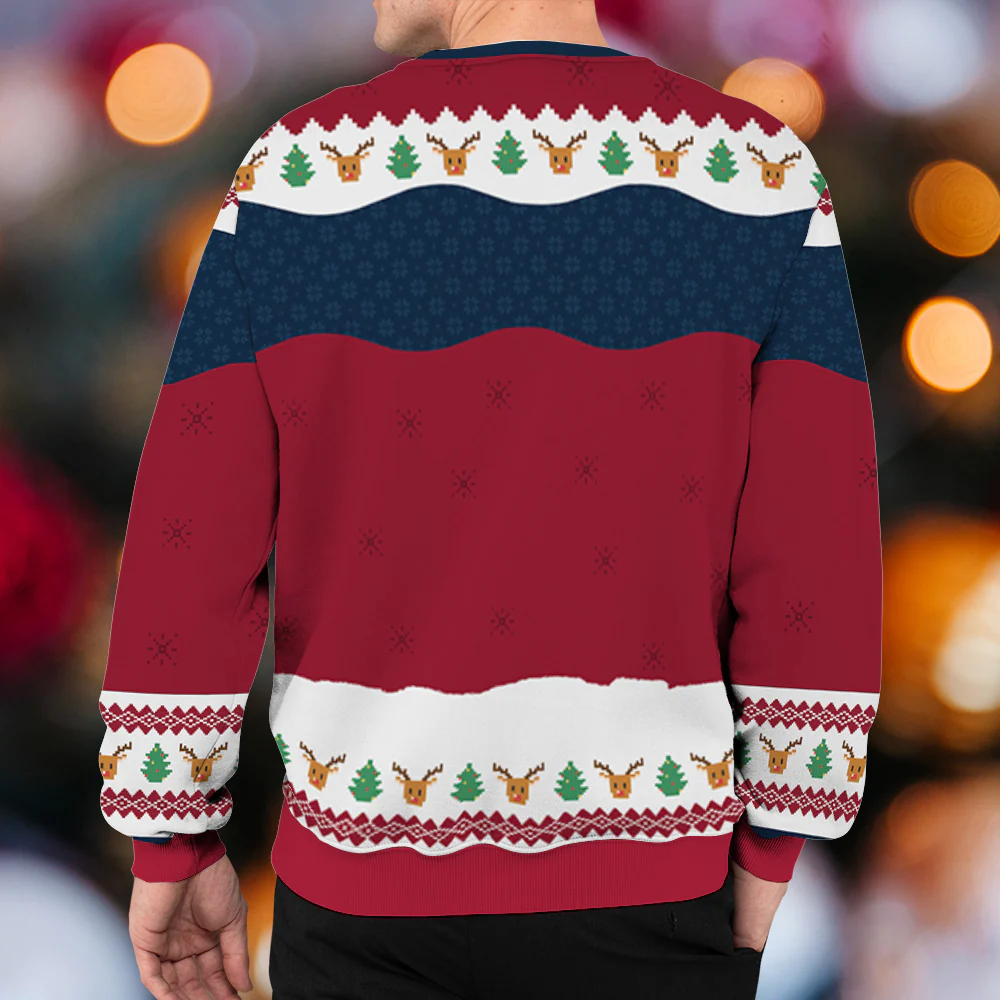 Our First Christmas - Personalized Custom All-Over-Print Sweatshirt - Image 5
