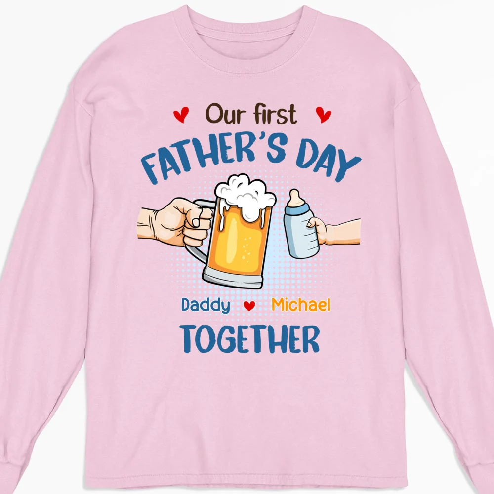 Our First Father Day Cheer - Personalized Custom Shirt - Image 10