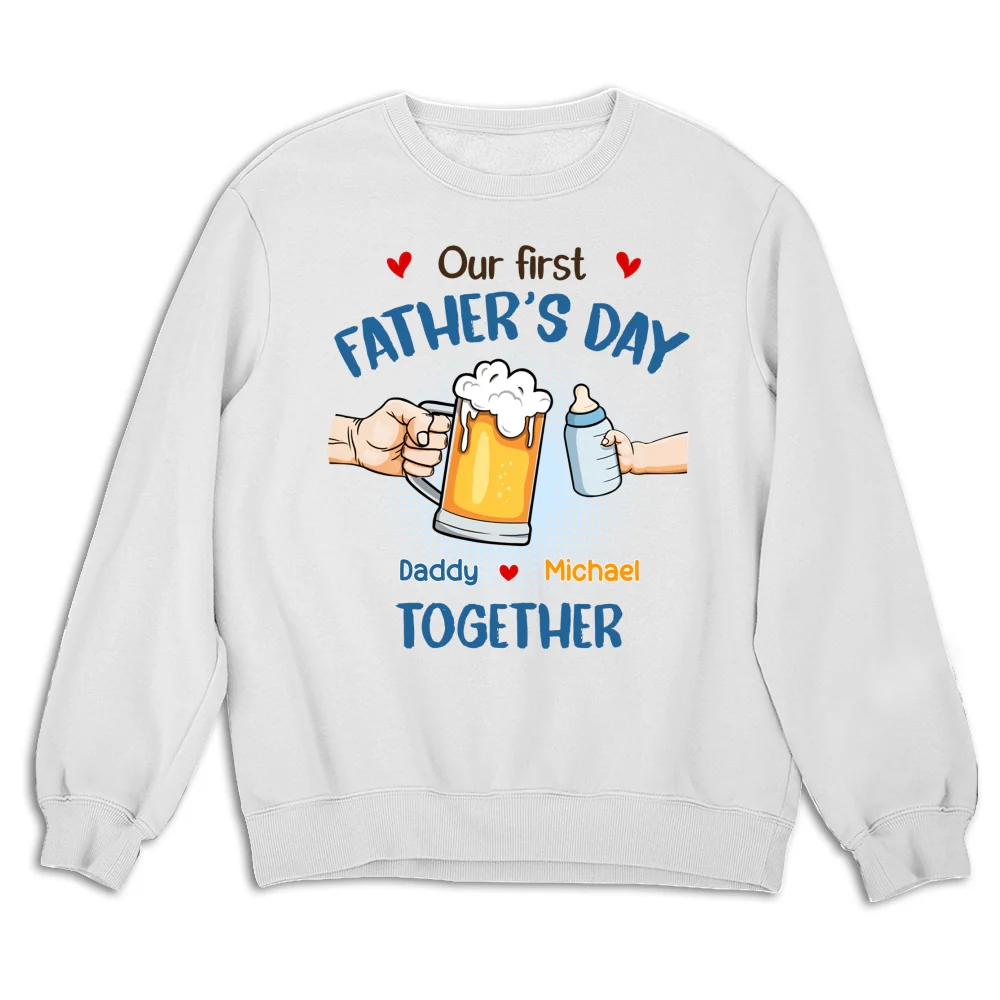 Our First Father Day Cheer - Personalized Custom Shirt - Image 11